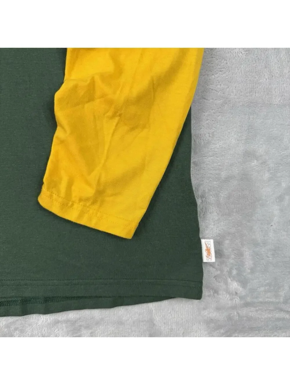 Nike Green Bay Packers Men's XXL Throwback Raglan Long Sleeve NFL Grapic Sporty